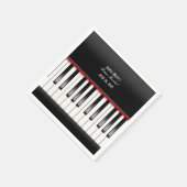 ピアノリサイタル披露宴キーボード スタンダードカクテルナプキン (角)