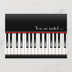 ピアノリサイタル招待状 招待状