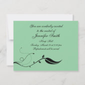 ピアノリサイタル招待状 招待状 (裏面)