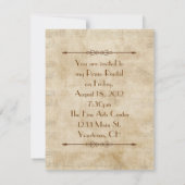 ピアノリサイタル招待状 招待状 (裏面)