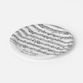 ピアノリサイタル用の楽譜 ペーパープレート (アングル)