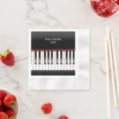 ピアノリサイタル用ピアノ鍵盤 縁ありカクテルナプキン (インサイチュ)