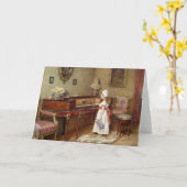 ピアノルームグリーティングカード カード (黄色い花)