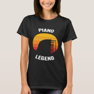ピアノレジェンドヴィンテージ音楽キーボード楽器Gif Tシャツ