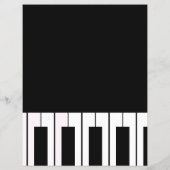 ピアノレッスネオンキーボードインストラクター講師 チラシ (裏面)