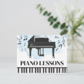 ピアノレッスミュージックフライヤーポストカード ポストカード (スタンド正面)
