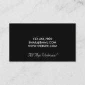 ピアノレッスミュージック先生名刺 名刺 (裏面)