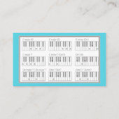 ピアノレッスン 名刺 (裏面)