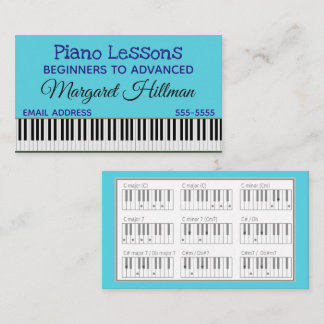 ピアノレッスン 名刺
