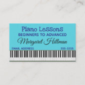 ピアノレッスン 名刺 (正面)