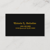 ピアノレッスン、音楽名刺 名刺 (裏面)