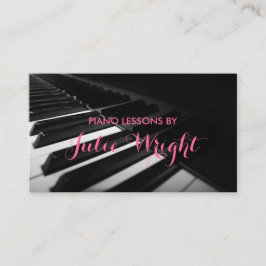 ピアノレッスン、音楽教師名刺 名刺