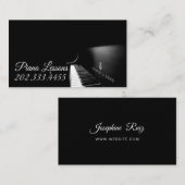 ピアノレッスン、音楽、楽器名刺 名刺 (正面/裏面)