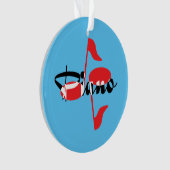 ピアノレッドノート オーナメント (正面)