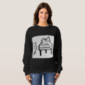 ピアノレディ スウェットシャツ (正面フル)