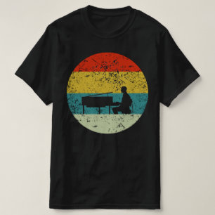 ピアノレトロヴィンテージシルエット70s tシャツ