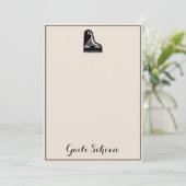 ピアノロゴのパーソナライズで平らな静止した カード (スタンド正面)