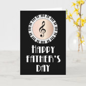 ピアノ主父の日カード カード (黄色い花)