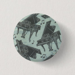 ピアノ主音楽ボタン 缶バッジ