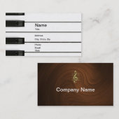 ピアノ人 名刺 (正面/裏面)