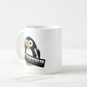 ピアノ付ペンギン コーヒーマグカップ (正面左)