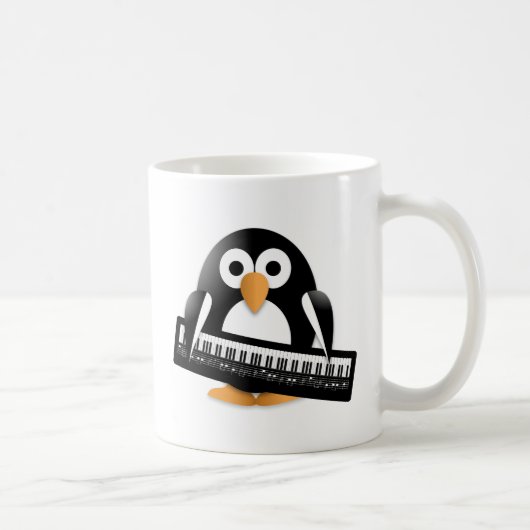 ピアノ付ペンギン コーヒーマグカップ (右)