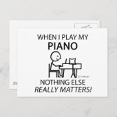 ピアノ以外は何も重要ではない ポストカード (正面/裏面)