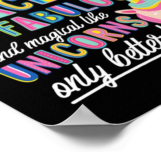 ピアノ先生はユニコーンのように素晴らしい魔法だ ポスター (角)