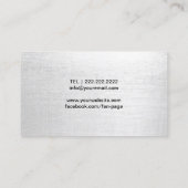 ピアノ先生エレガントホワイトミュージック 名刺 (裏面)