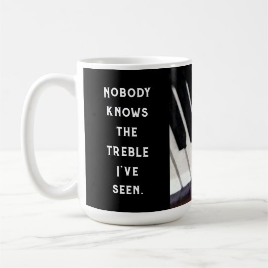 ピアノ先生ピアニスト コーヒーマグカップ (左)