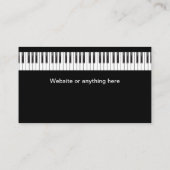 ピアノ先生作曲家ピアニストテーマ 名刺 (裏面)