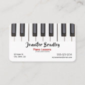 ピアノ先生名刺 名刺 (正面)