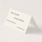 ピアノ先生名刺 名刺 (裏面)