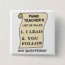 ピアノ先生規則の一覧 缶バッジ