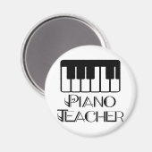 ピアノ先生鍵盤音楽 マグネット (正面/裏面)