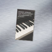 ピアノ先生音楽の伴奏ピアニストモダン マグネット名刺 (インサイチュ)