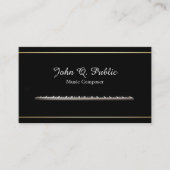 ピアノ先生音楽作曲プロフェッショナル 名刺 (正面)