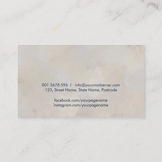 ピアノ先生音楽講師 名刺 (裏面)