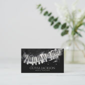 ピアノ先生音楽講師 名刺 (スタンド正面)