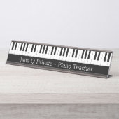 ピアノ先生 デスクネームプレート (正面)