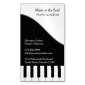 ピアノ先生 マグネット名刺 (正面縦)