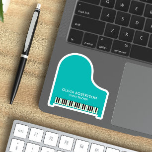 ピアノ先生、ミュージックスタジオ、ピアノチューター、ピアニスト シール