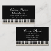 ピアノ先生 名刺 (正面/裏面)
