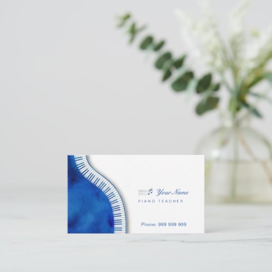 ピアノ先生 名刺 (スタンド正面)