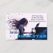 ピアノ先生 名刺 (裏面)