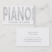 ピアノ先生 名刺 (正面/裏面)