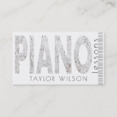 ピアノ先生 名刺 (正面)