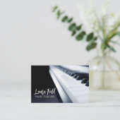 ピアノ先生 名刺 (スタンド正面)