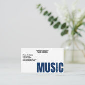 ピアノ先生 名刺 (スタンド正面)