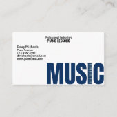ピアノ先生 名刺 (正面)